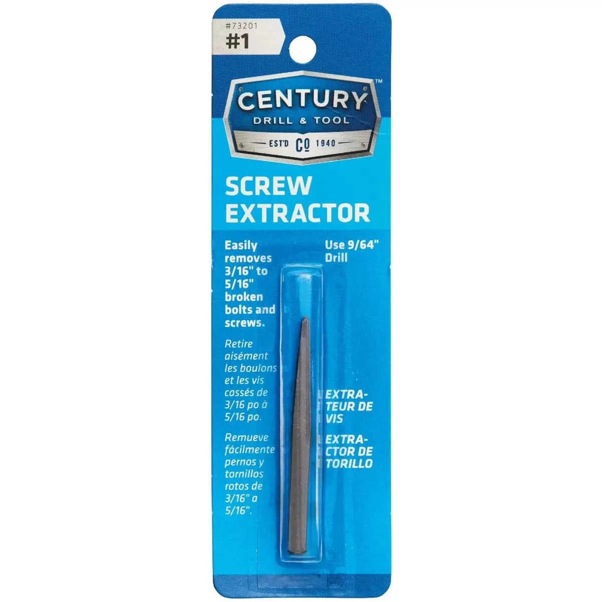 #1 Straight Flute Screw Extractor