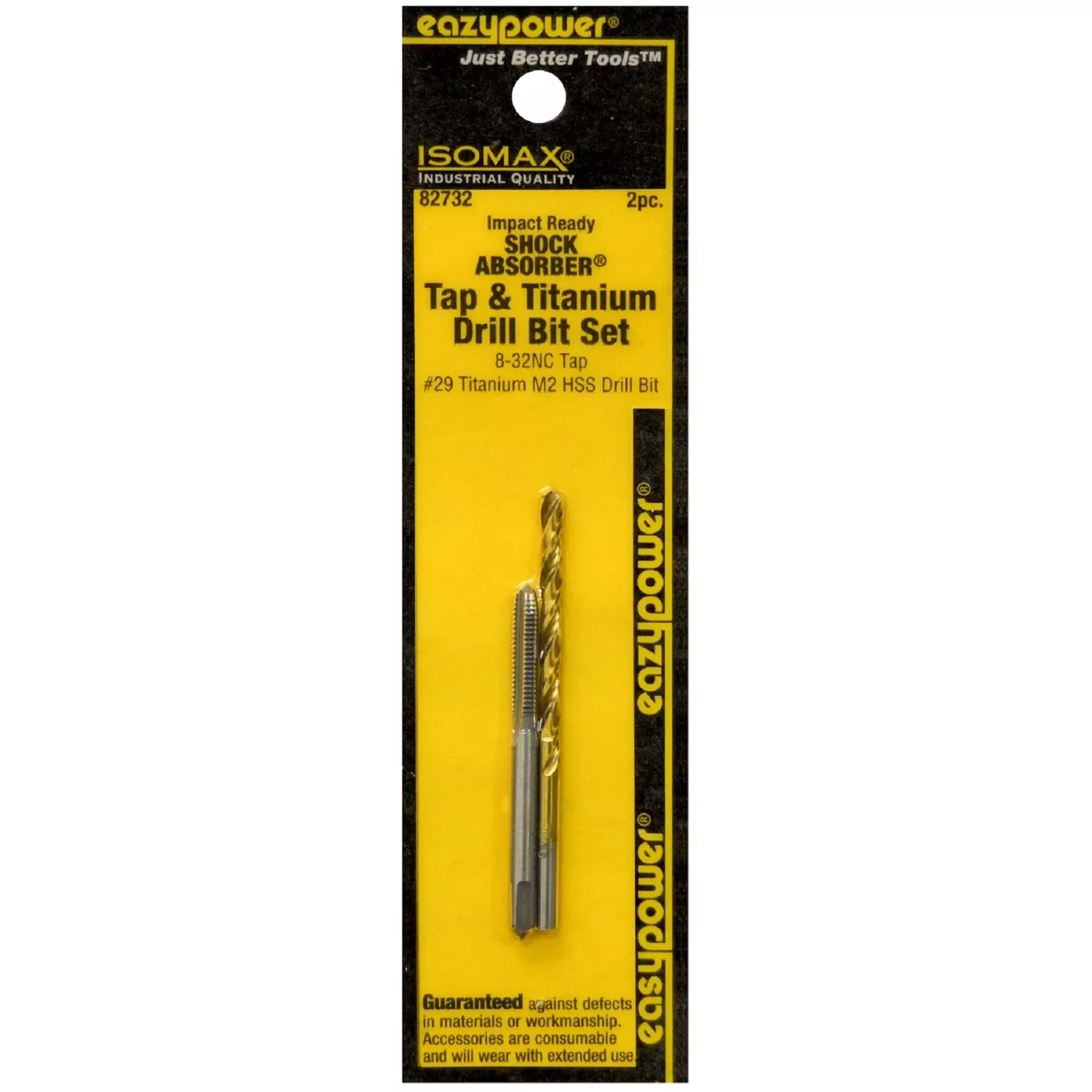 #29 High Speed Steel Drill And Tap Bit Set, 8-32nc, 2 Pieces